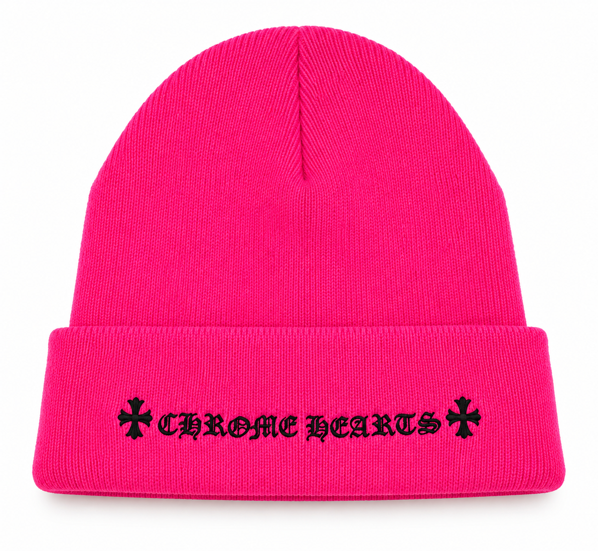 Pink Chrome Hearts CH beanie