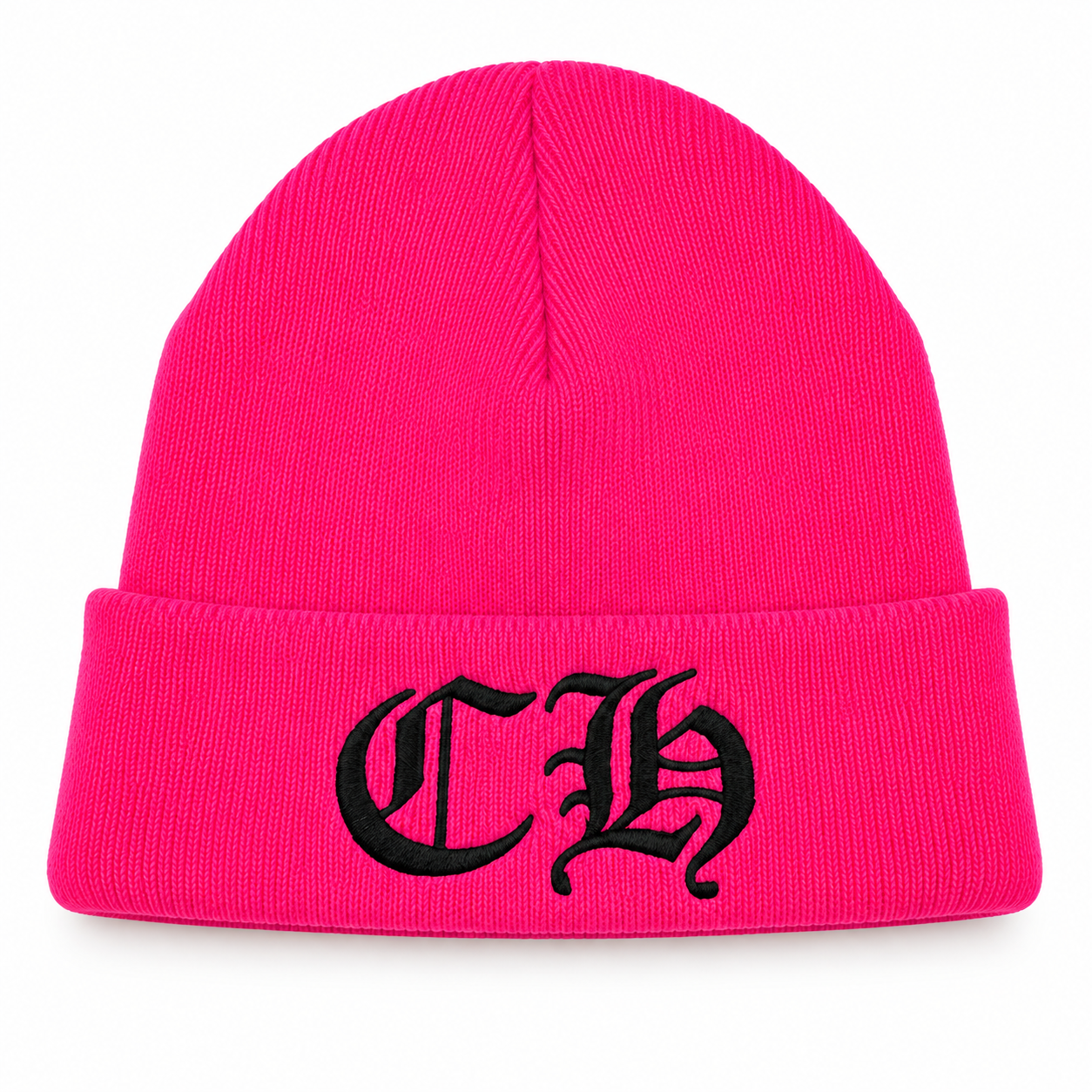 Pink Chrome Hearts CH beanie